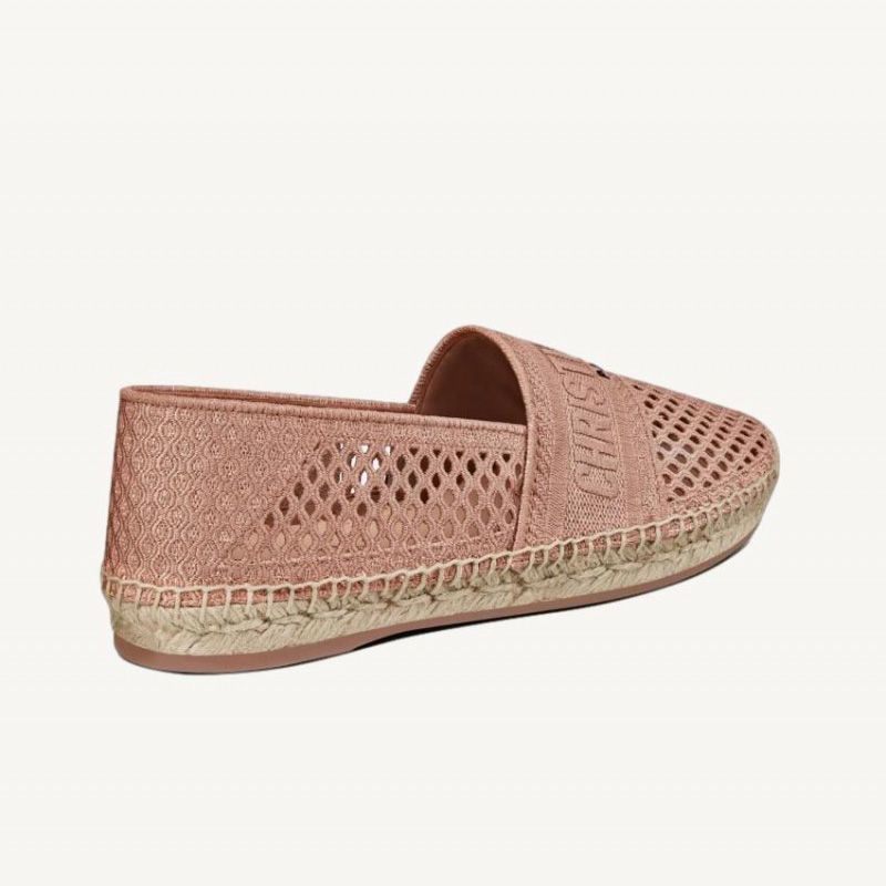 Hot Christian Dior Granville Espadrilles Women Mesh Pink