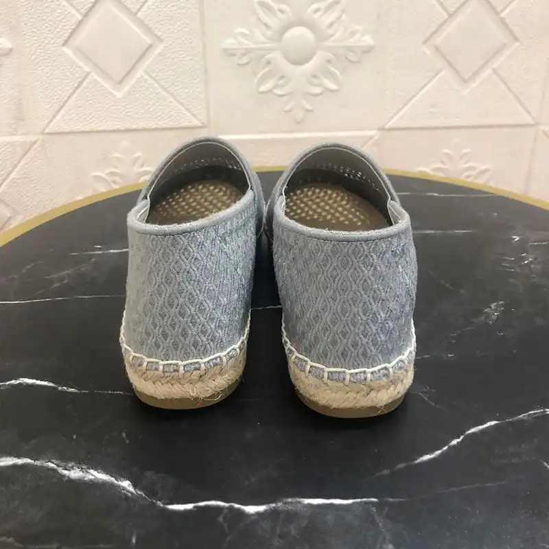 Affordable Hot Christian Dior Granville Espadrilles Women Mesh Sky Blue