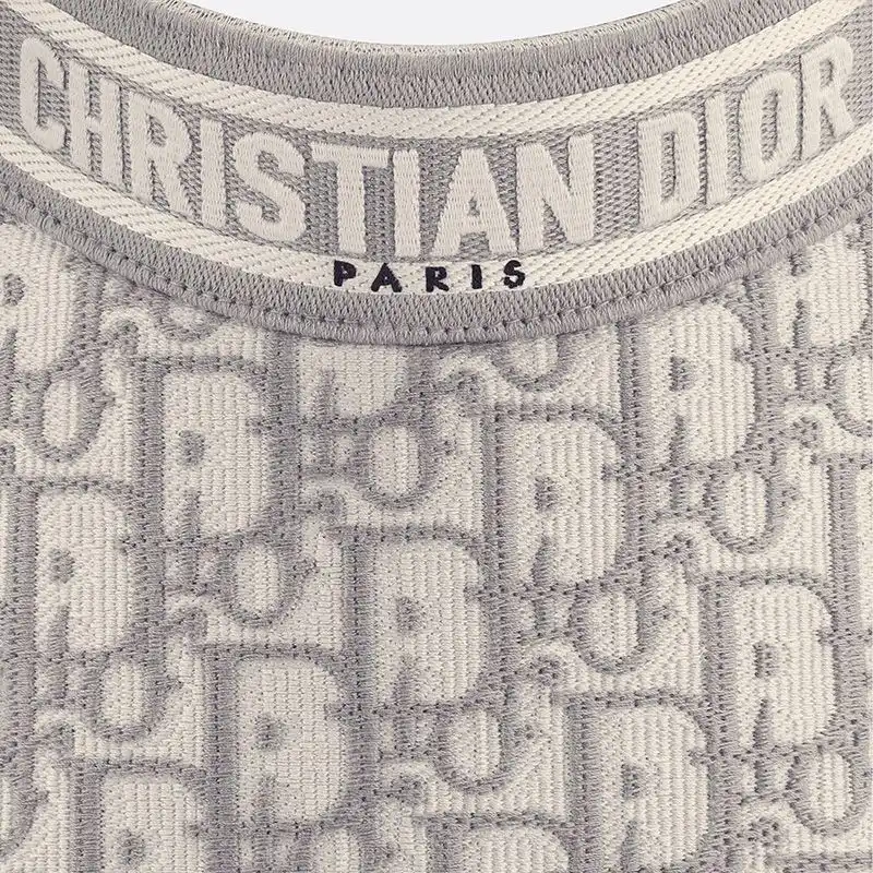 Cheap Hot Christian Dior Visor D-Oblique Motif Cotton Grey