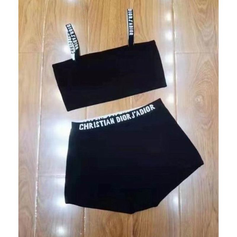 Hot Christian Dior J'Adior High Waisted Bikini Women Lycra Black