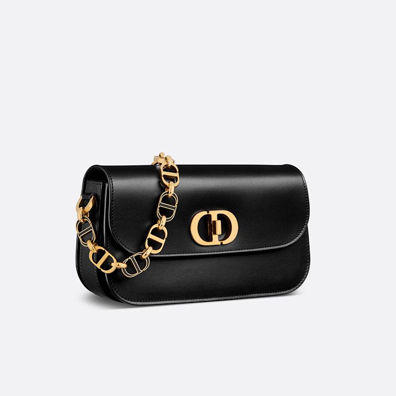 Dior 30 Montaigne Avenue Bag Box Calfskin Black Hot Sale