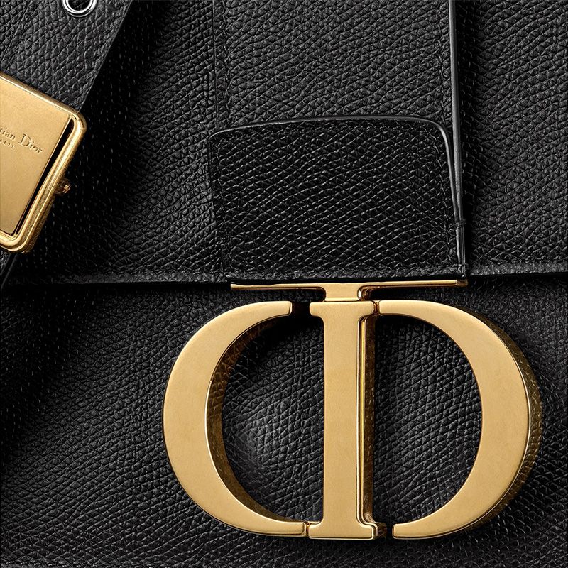 Hot Dior 30 Montaigne Bag Grained Calfskin Black