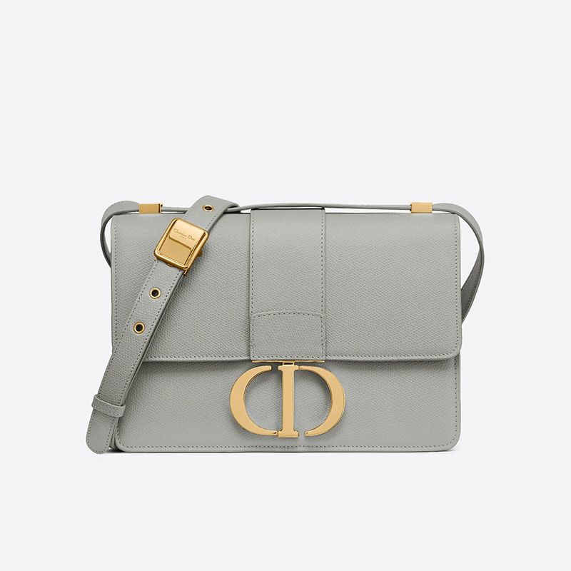 Dior 30 Montaigne Bag Grained Calfskin Grey Hot Sale