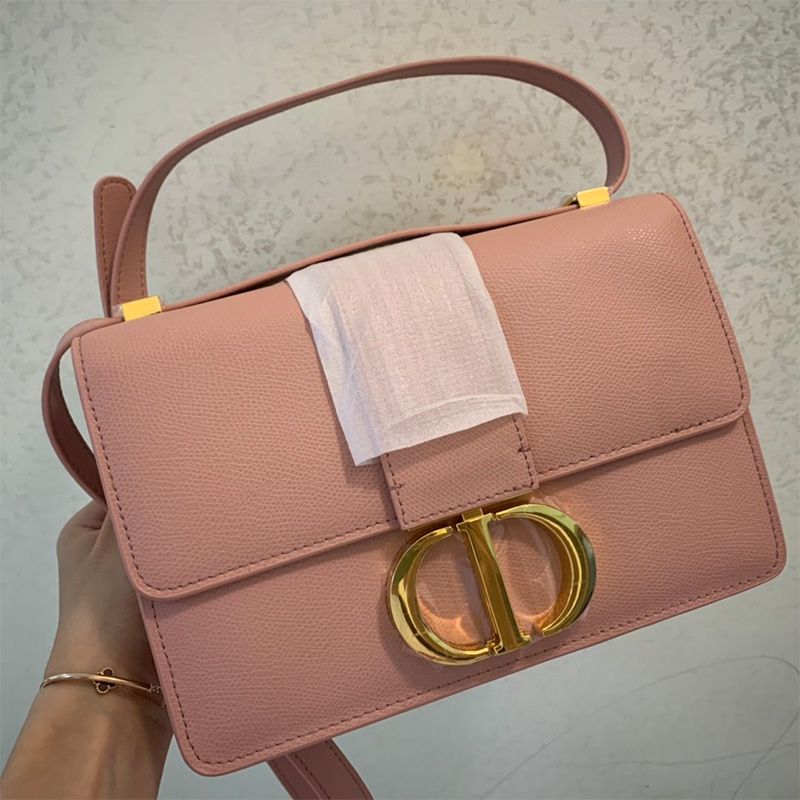 Dior 30 Montaigne Bag Grained Calfskin Pink Hot Sale