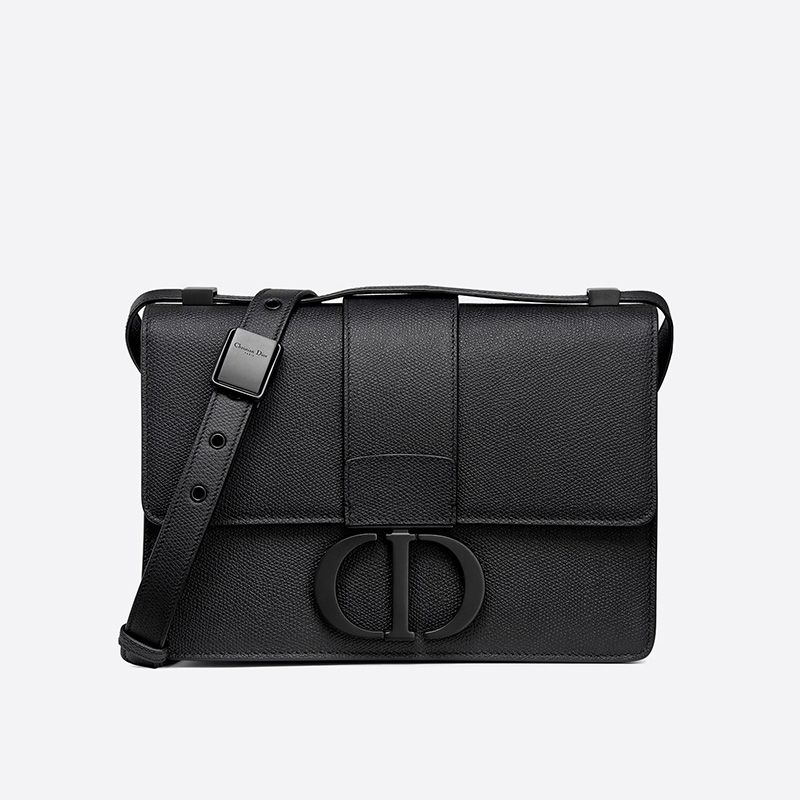 Dior 30 Montaigne Bag Ultramatte Grained Calfskin Black Hot Sale