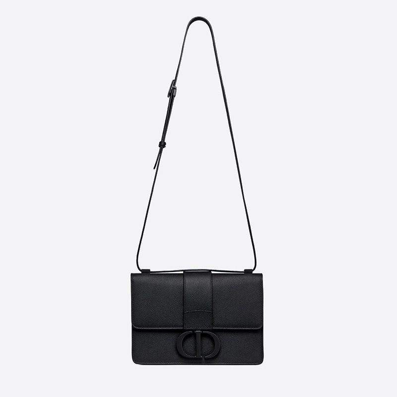 Dior 30 Montaigne Bag Ultramatte Grained Calfskin Black Hot Sale