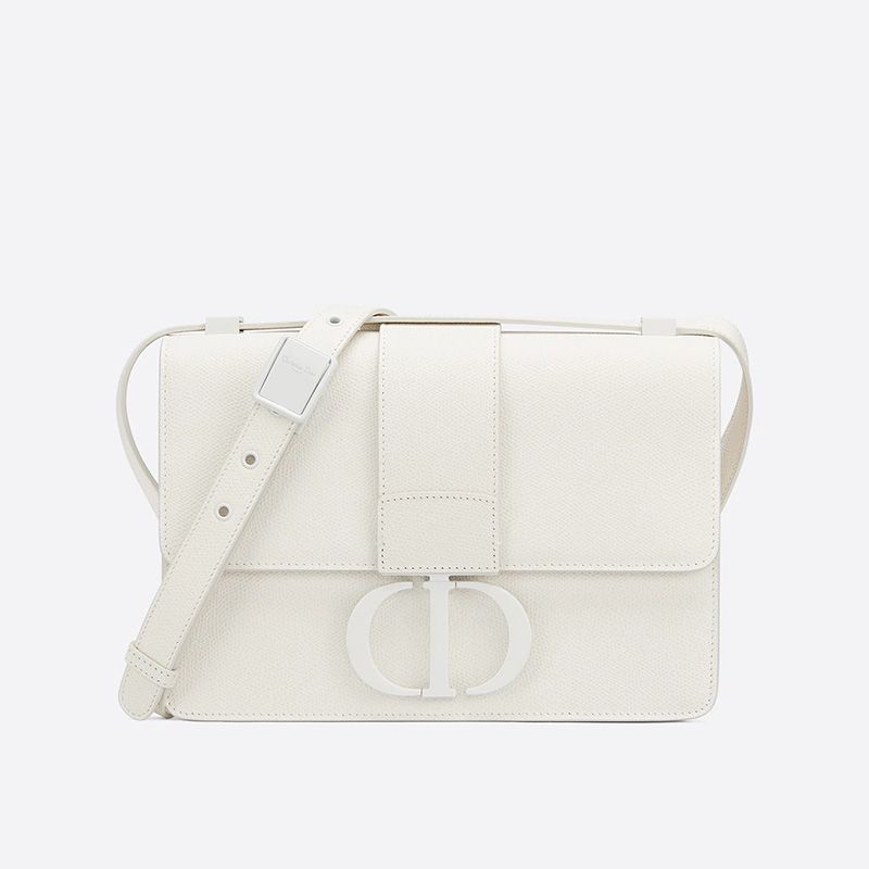 Dior 30 Montaigne Bag Ultramatte Grained Calfskin White Hot Sale