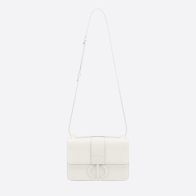 Dior 30 Montaigne Bag Ultramatte Grained Calfskin White Hot Sale