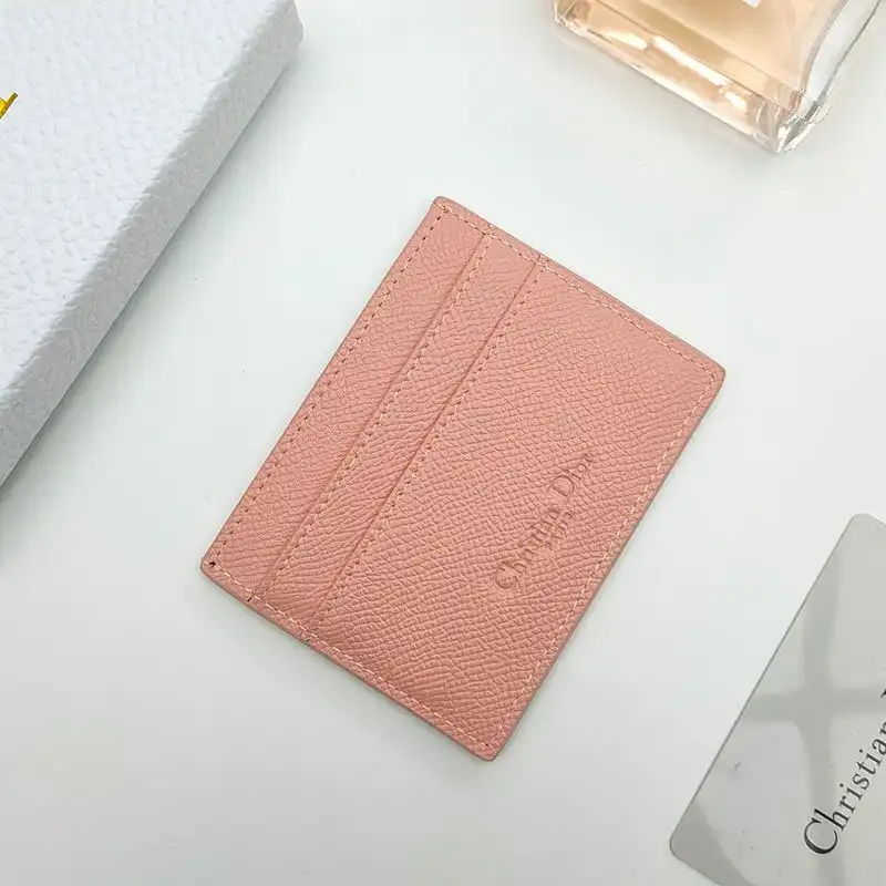 Affordable Hot Dior 30 Montaigne Card Holder Grained Calfskin Pink