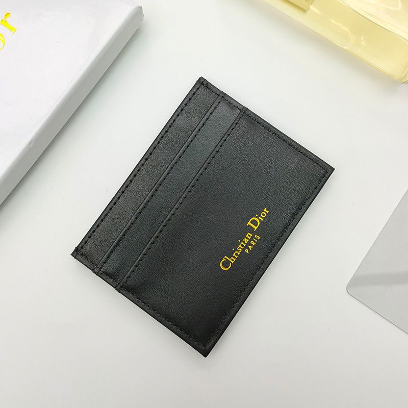 Dior 30 Montaigne Card Holder Oblique Motif Canvas Black Hot Sale