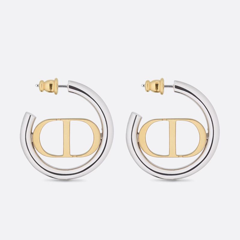 Dior 30 Montaigne Earrings Metal Gold Silver Hot Sale