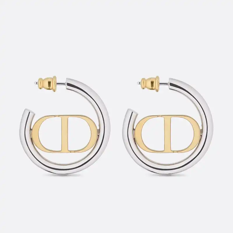 Dior 30 Montaigne Earrings Metal Gold Silver