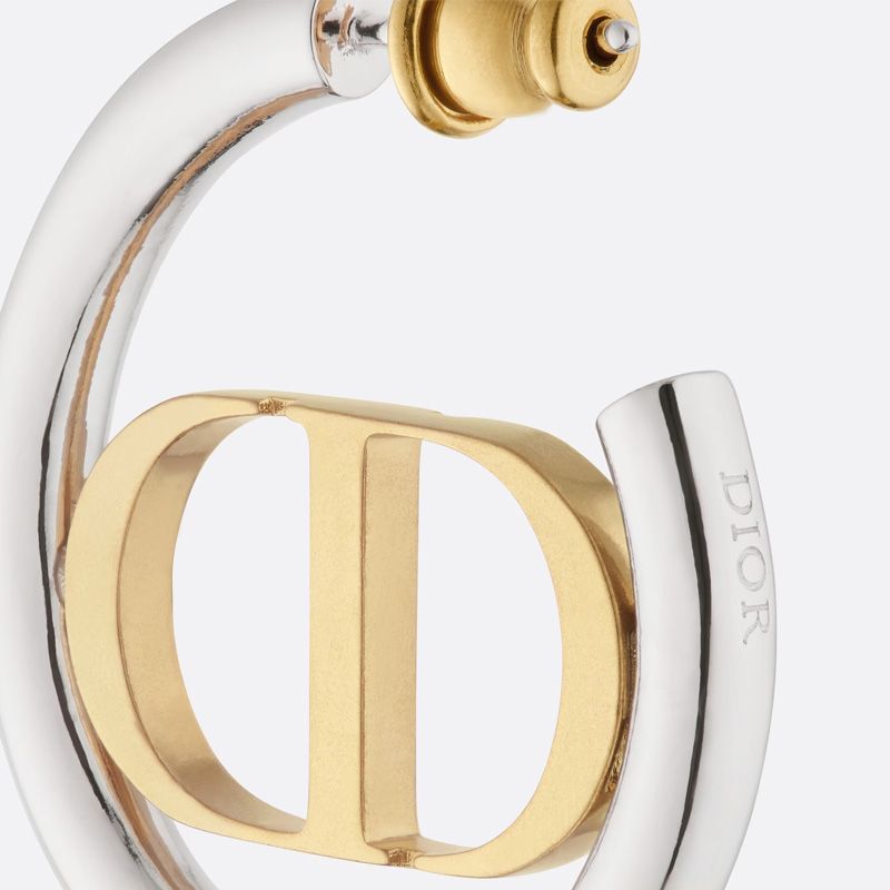 Hot Dior 30 Montaigne Earrings Metal Gold Silver