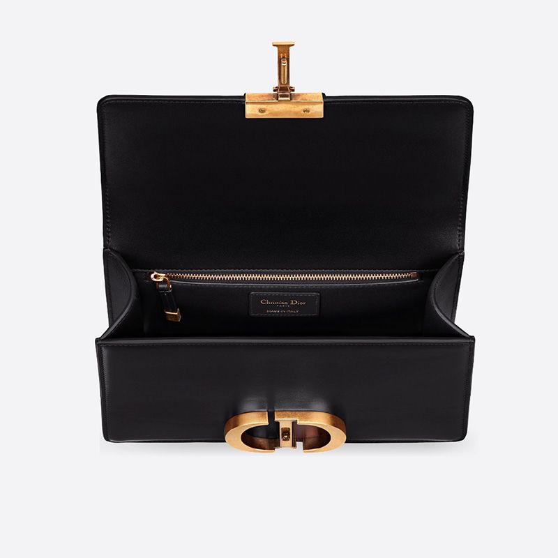 Dior 30 Montaigne Bag Box Calfskin Black Hot Sale