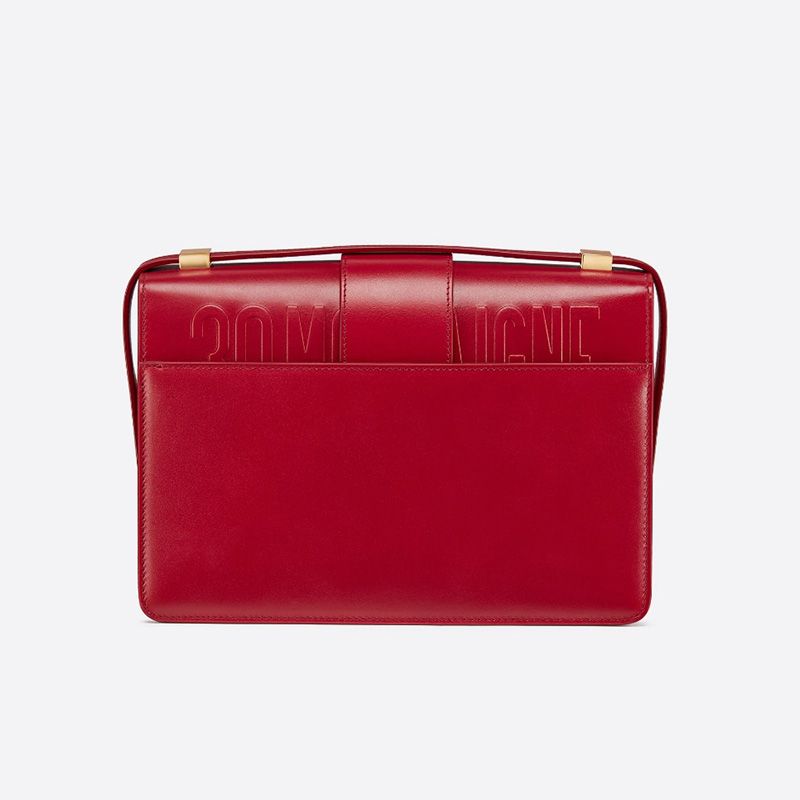 Dior 30 Montaigne Bag Box Calfskin Red Hot Sale