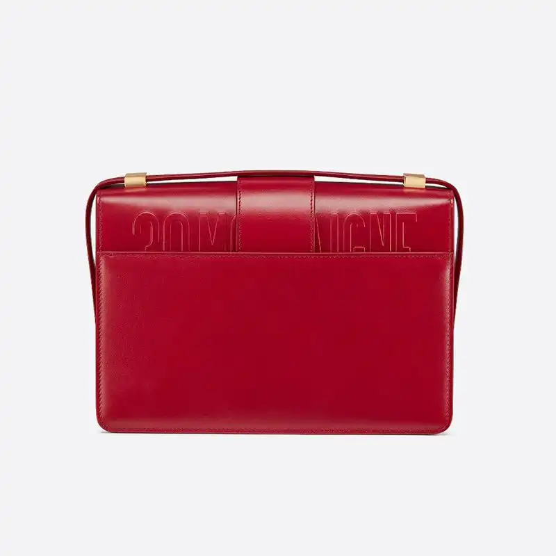 Cheap Dior 30 Montaigne Bag Box Calfskin Red Luxury