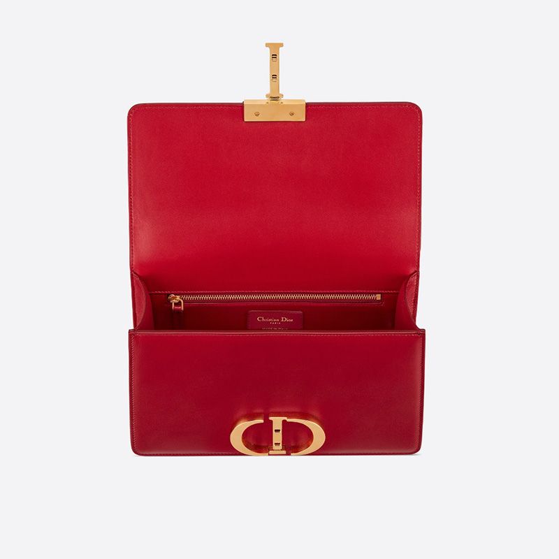 Dior 30 Montaigne Bag Box Calfskin Red Hot Sale