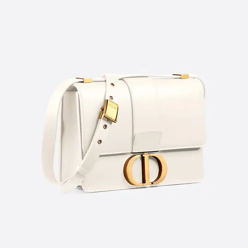 Cheap Dior 30 Montaigne Bag Box Calfskin White Luxury