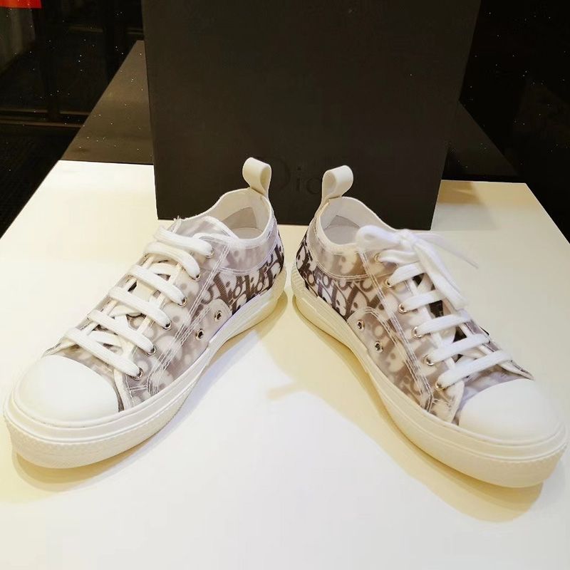 Dior B23 Sneakers Unisex Oblique Motif Canvas Khaki Hot Sale