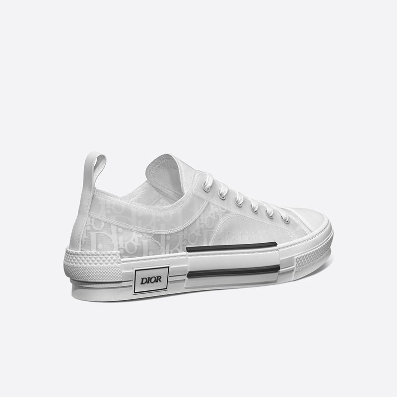 Hot Dior B23 Sneakers Unisex Oblique Motif Canvas White