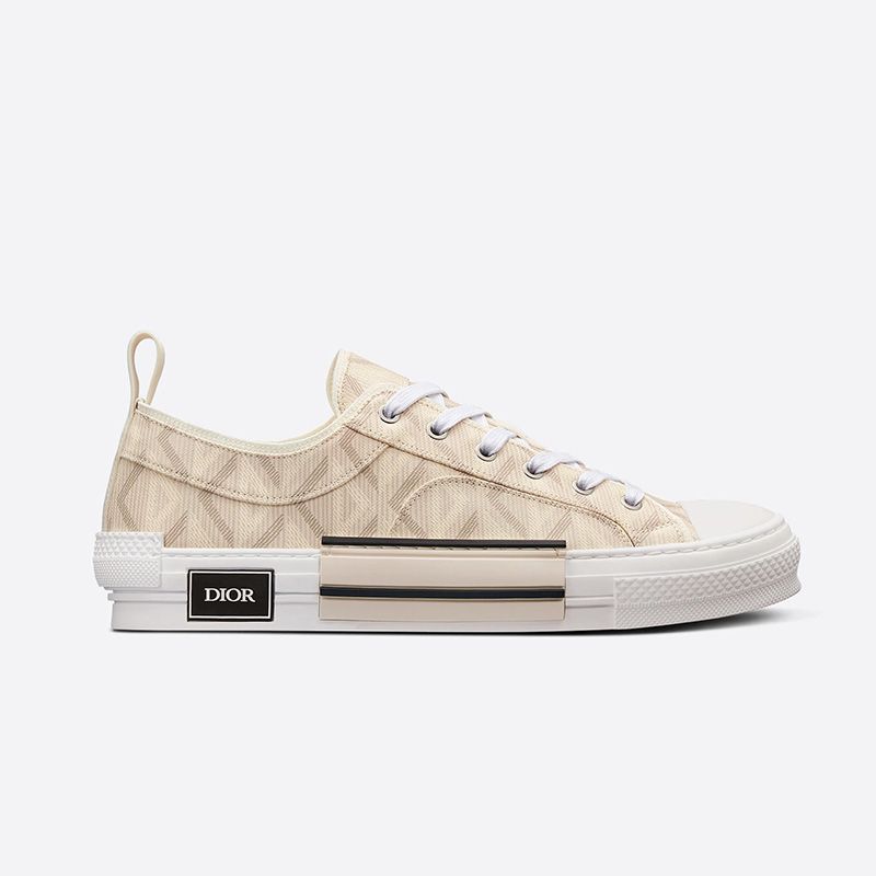 Dior B23 Sneakers Unisex CD Diamond Motif Canvas Brown Hot Sale