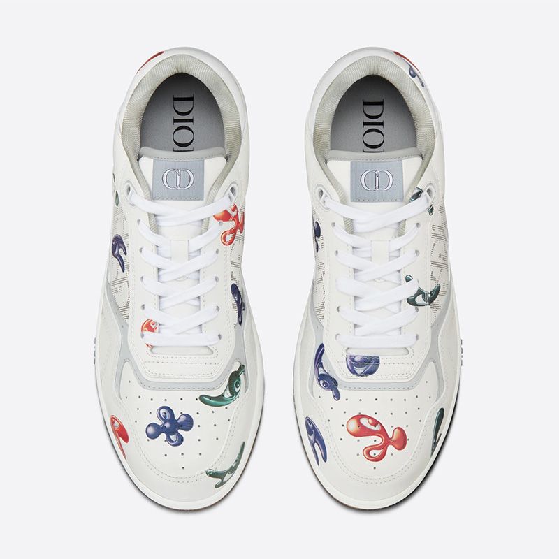 Dior B27 Sneakers Unisex Kenny Scharf Calfskin White Hot Sale