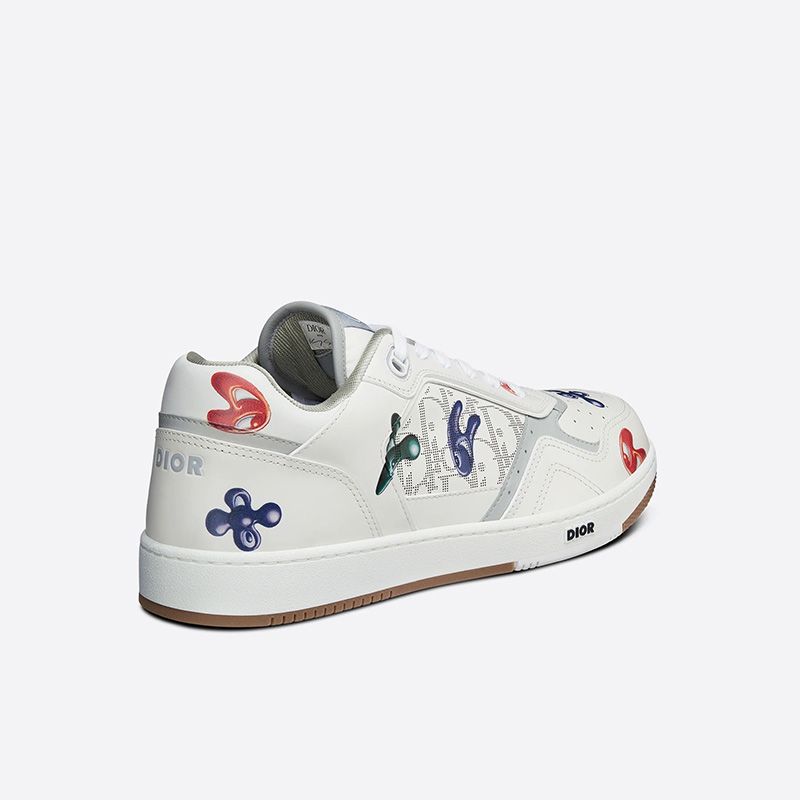 Dior B27 Sneakers Unisex Kenny Scharf Calfskin White Hot Sale