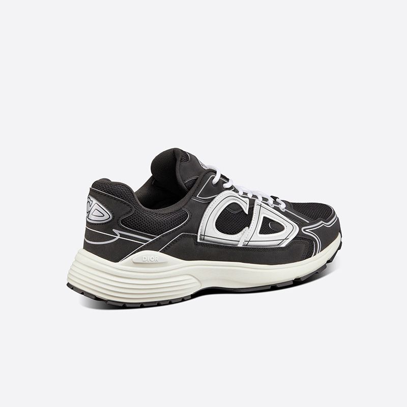 Dior B30 Sneakers Unisex Mesh and Technical Fabric Black Hot Sale