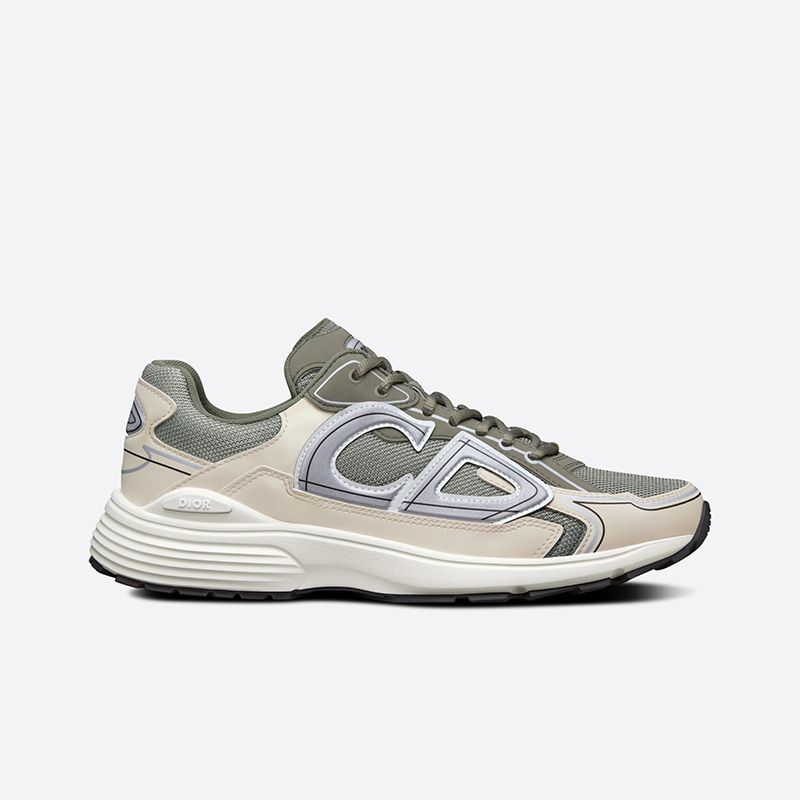 Hot Dior B30 Sneakers Unisex Mesh and Technical Fabric Olive