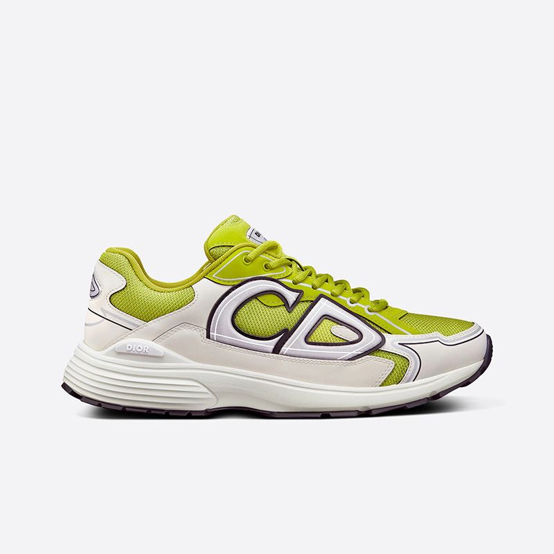 Dior B30 Sneakers Unisex Mesh and Technical Fabric Yellow Hot Sale