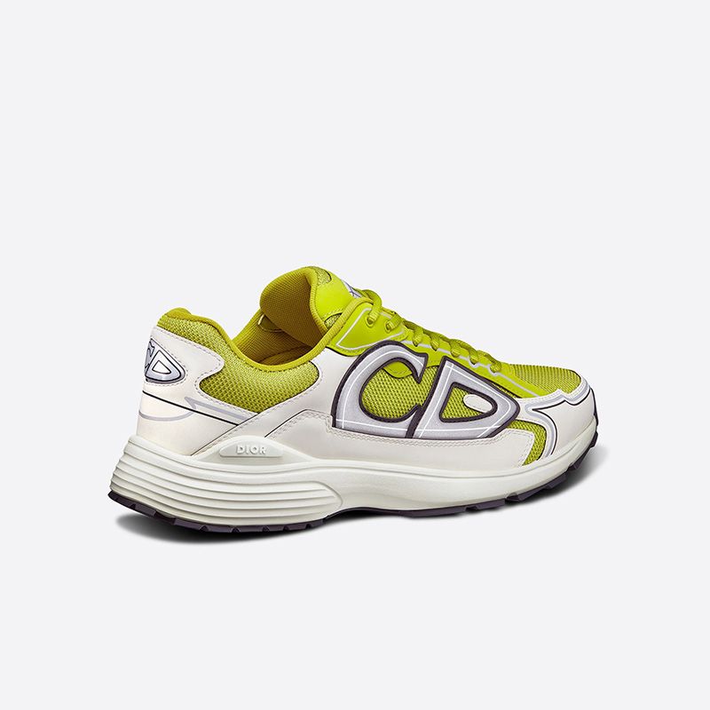 Dior B30 Sneakers Unisex Mesh and Technical Fabric Yellow Hot Sale