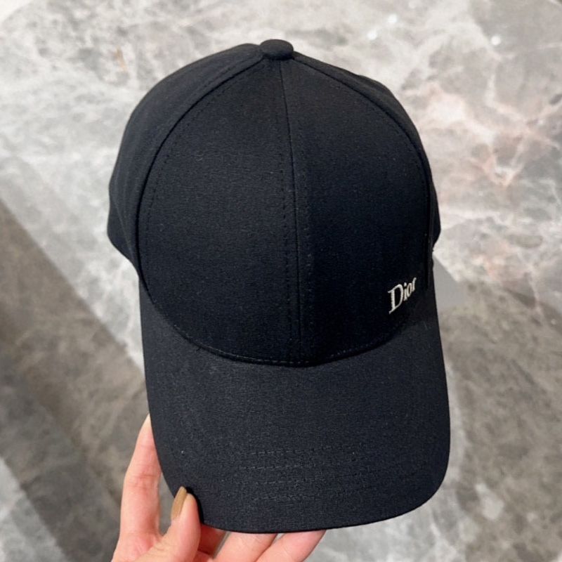 Dior Baseball Cap Dior Oblique Motif Cotton Black Hot Sale