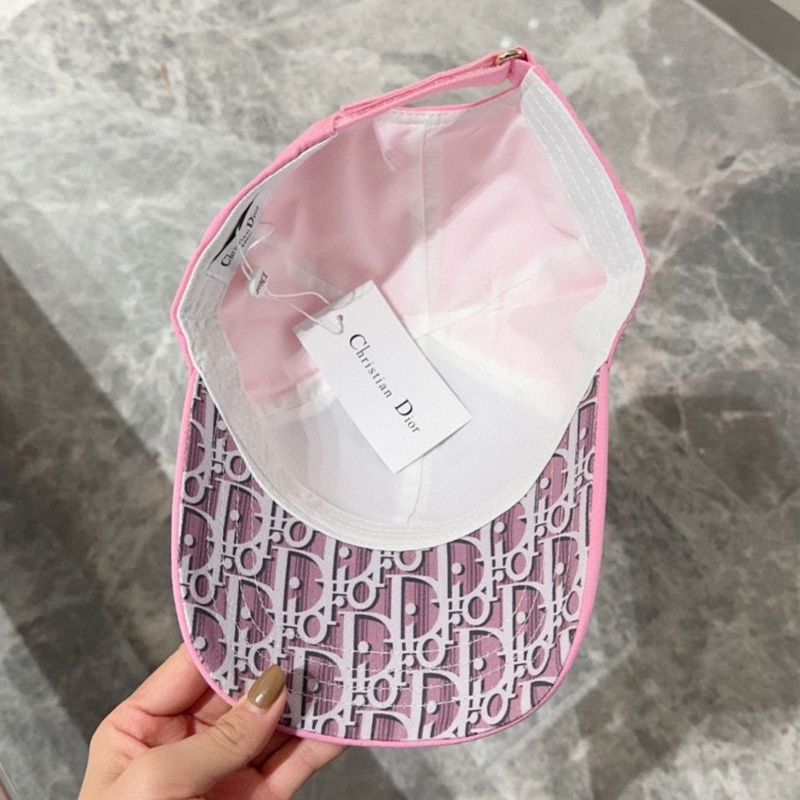 Dior Baseball Cap Dior Oblique Motif Cotton Pink Hot Sale