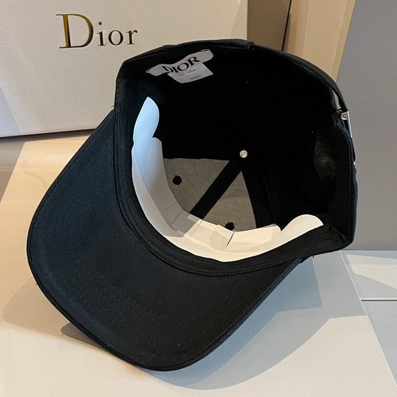 Hot Dior Baseball Cap Dior & Otani Workshop Motif Cotton Black