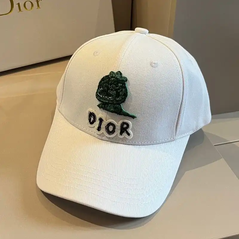 Hot Dior Baseball Cap Dior & Otani Workshop Motif Cotton White