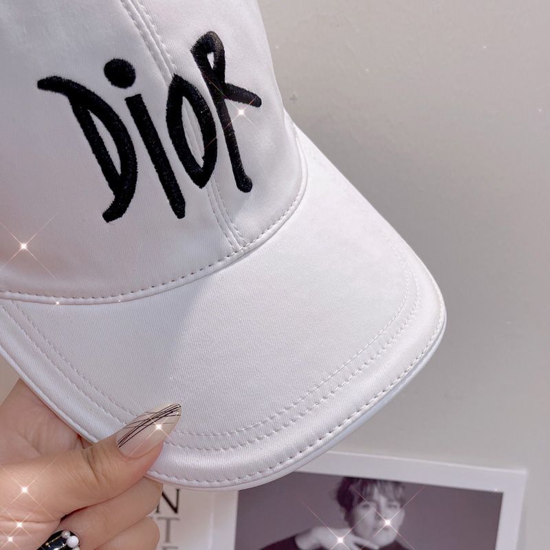 Dior Baseball Cap Shawn Logo Motif Cotton White Hot Sale