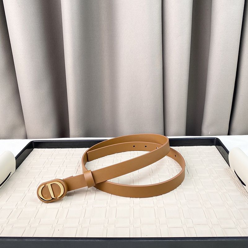 Hot Dior Bobby Belt 20MM Smooth Calfskin Brown