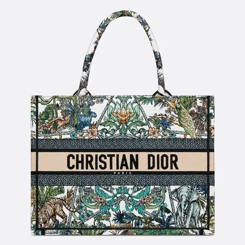 Dior Book Tote Etoile de Voyage Motif Canvas Multicolor Hot Sale