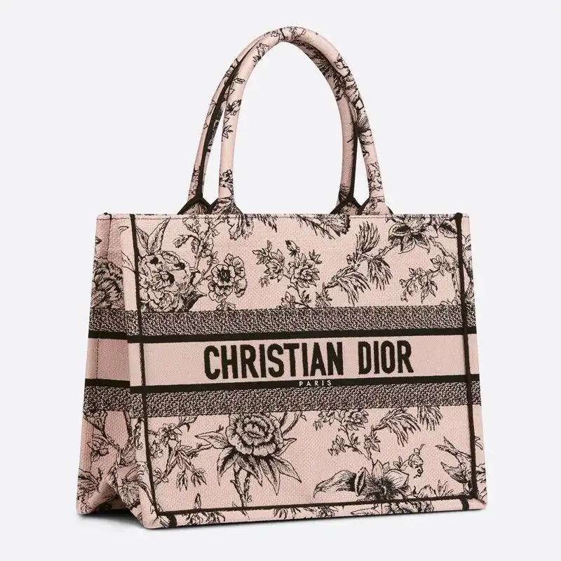 Cheap Dior Book Tote Jardin Botanique Motif Canvas Cherry Hot Sale