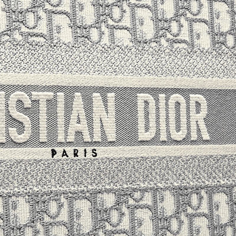 Dior Book Tote Oblique Motif Canvas Grey Hot Sale