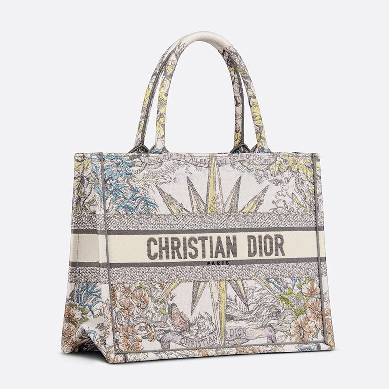 Dior Book Tote Reve d'Infini Motif Canvas Beige Hot Sale