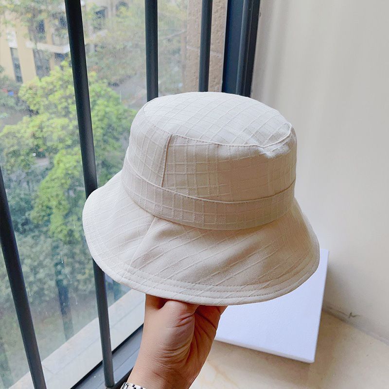 Dior Bucket Hat Cannage Motif Cotton White Hot Sale