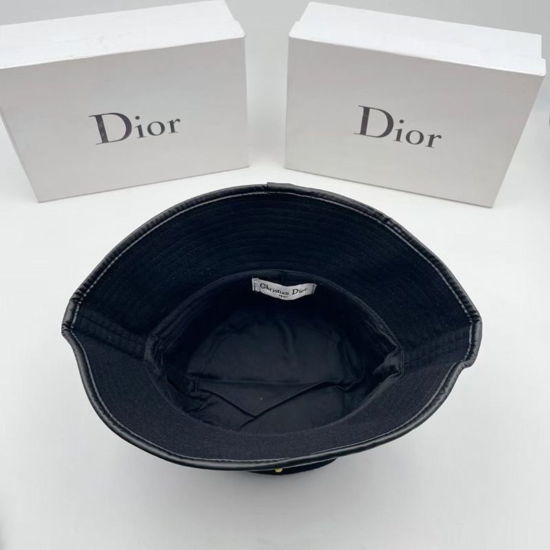 Dior Bucket Hat Shawn Logo Motif Cotton Blue Hot Sale