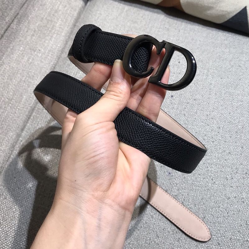 Dior CD Belt Calfskin Black Hot Sale