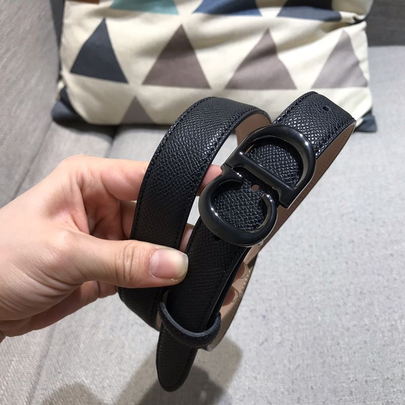 Dior CD Belt Calfskin Black Hot Sale