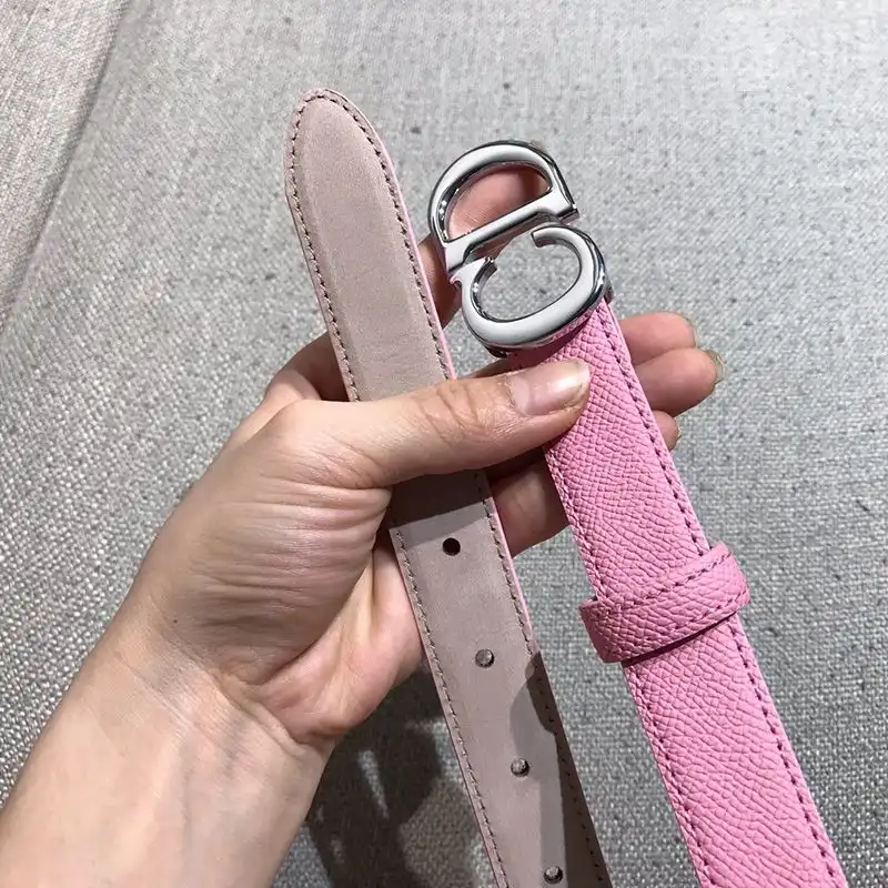 Cheap TOP Dior CD Belt Calfskin Pink