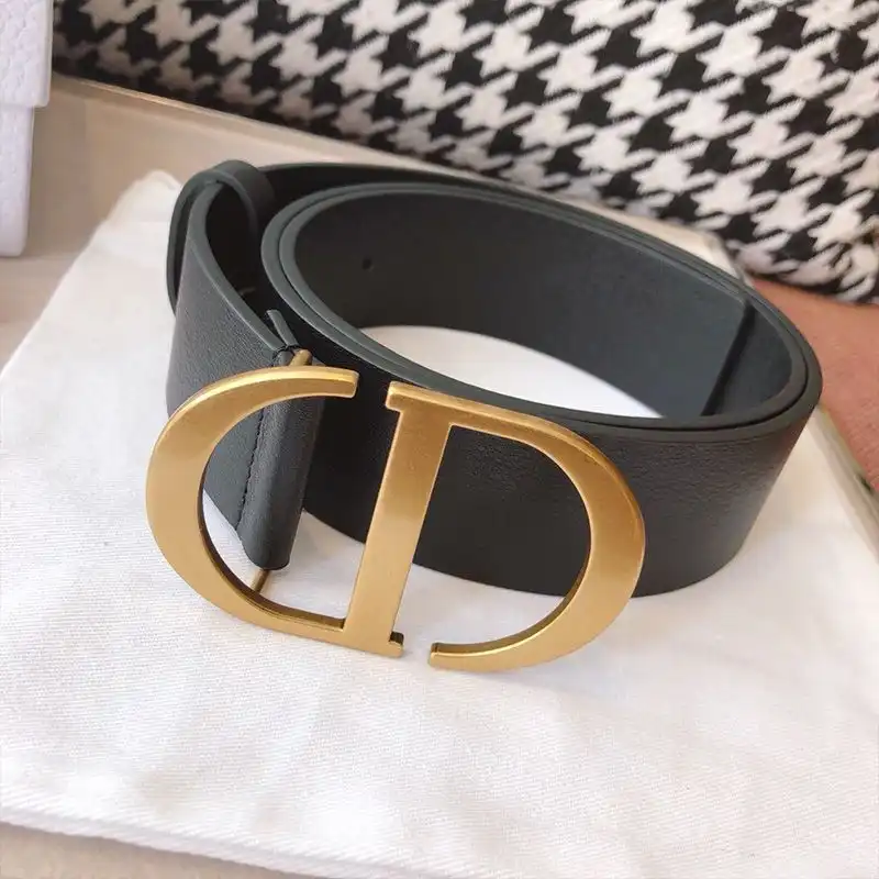 Hot Dior CD Belt Leather Black