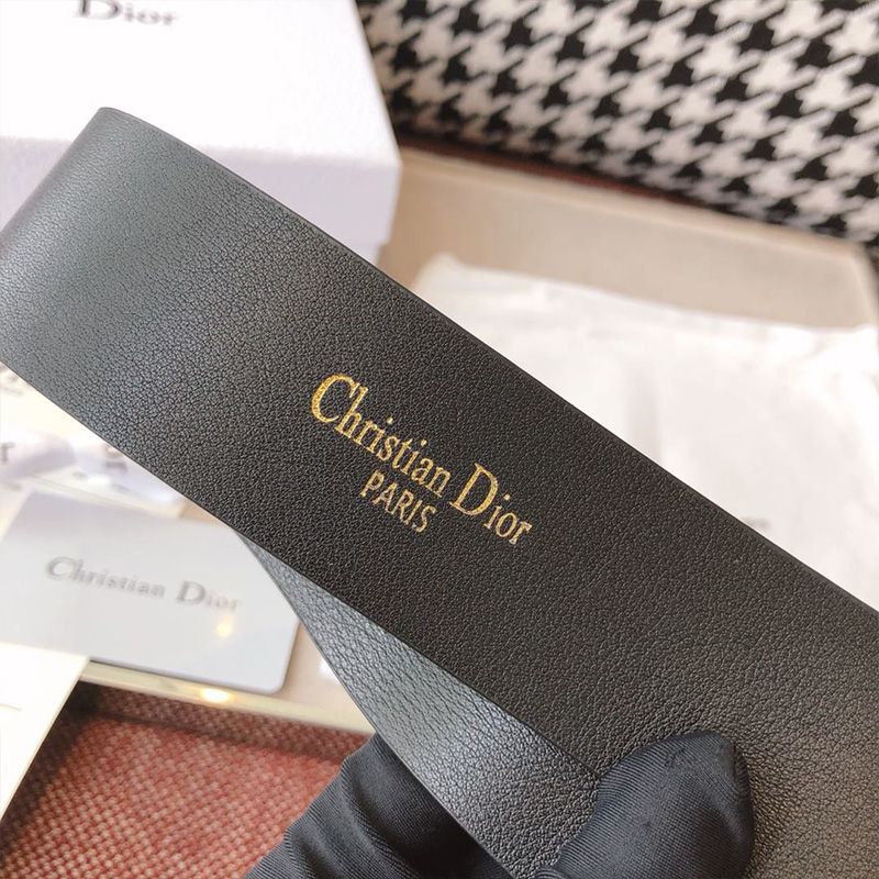 Dior CD Belt Leather Black Hot Sale