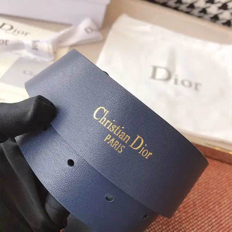 Affordable Hot Dior CD Belt Leather Blue