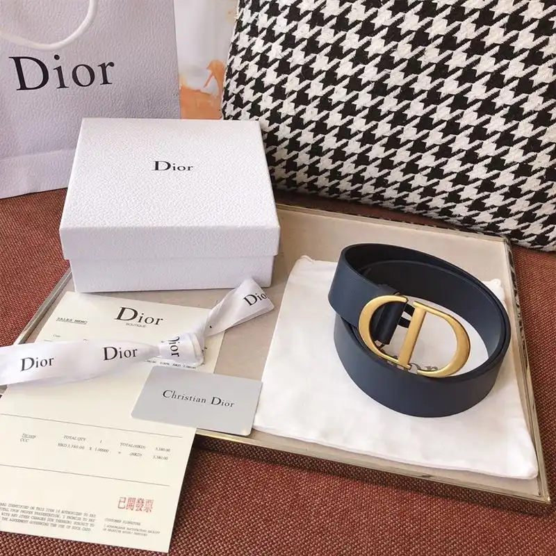 Affordable Hot Dior CD Belt Leather Blue